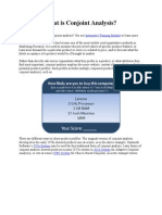 What Is Conjoint Analysis