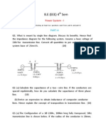 B.E (EEE) 4 Sem: Power System - I