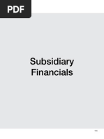 Subsidiary Financials