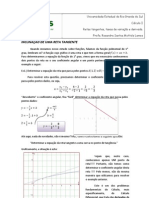 Retas Tangentes, Taxas de Variação e Derivada