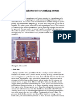 Project Report On Automated Multi Storied Car Parking System