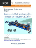 User Manual Forming Machine