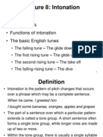 Lecture 8 - Intonation