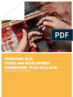 Mindanao 2020: Peace and Development Framework Plan 2011-2030 (Executive Summary)