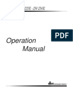 223/223XL - 234/234XL: Operation Manual