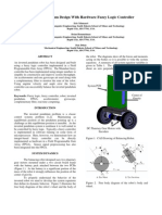 Inverted Pendulum Design With Hardware Fuzzy Logic Controller