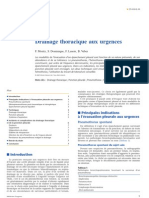 Drainage Thoracique Aux Urgences