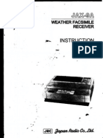 Weather Facsimile Receiver JRC Jax-9a - Instruction Manual