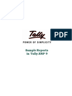 Sample Reports in Tally - Erp 9 - Tally Shopper - Access To Tally - Tally Web Interface