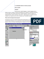 Introduction To Visual Basic.