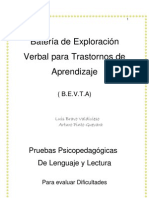 Batería de Exploración Verbal para Trastornos de Aprendizaje