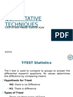 Quantitative Techniques: Click To Edit Master Subtitle Style