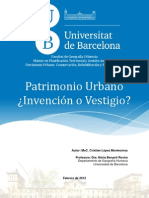 Patrimonio Urbano - Invencion o Vestigio - Cristian Lopez Montecinos