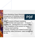 Export Marketing