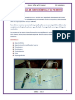 ANALISIS de AGUA (Conductimetria y PHmetro)