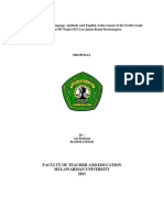 Correlation Between Language Aptitude and English Achievement of The Forth Grade Student in SD Negeri 012 Loa Janan Kutai Kartanegara