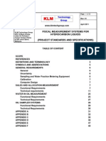 Project Standards and Specifications Measurement of Hydrocarbon Liquids Rev01