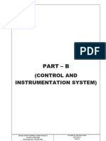 Part - B: (Control and Instrumentation System)