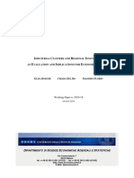 Industrial clusters and regional innovation: an evaluation and implications for economic cohesion (Eng)/ Clusters industriales e innovación regional (Ing)/ Industri klusterrak eta eskualdeko berrikuntza (Ing)