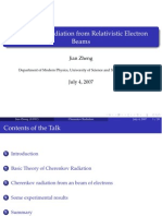 Cherenkov Radiation From Relativistic Electron Beams: Jian Zheng