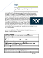 CoreXchange - IP Justification Form