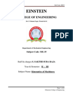 Lecturer Notes - Kinematics of Machinery