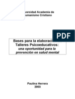 Bases para La Elaboracion de Proyectos Psicoeducativos