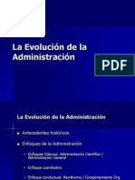 Unidad II La Evolución de La Administración