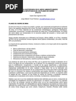 Agua Subterránea en Medio Ambiente Minero y Su Importancia en Los Planes de Cierre