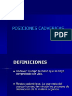 Posiciones Cadavericas