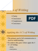 Four Cs of Writing