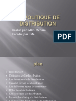 Expose Sur La Politique de Distribution