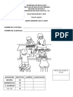 Examen Tercer Grado