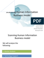 Scanning Human Information Business Model: Lucia Gaviria Shlomo Garbi Shardul Sherleker Shivanjali Joshi