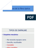 Empalme de La Fibra Óptica