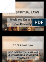 Four Spiritual Laws: Would You Like To Know God Personally?