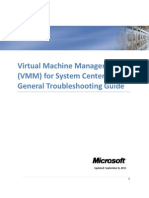 VMM For System Center 2012 General Troubleshooting Guide