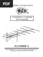 Maco Antenna Manual Flat 8