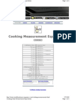 Cooking Measurements