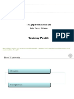 Training Profile TRA International Nov 2011