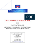 MCA Training Record Book Revision 22-04-2