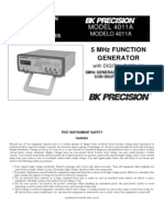 MODEL 4011A: 5 MHZ Function Generator