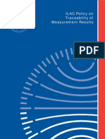 ILAC Policy On Trace Ability of Measurement Results