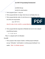 Assignments BSCS Programming Fundamental