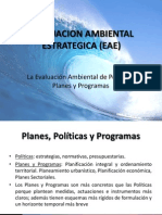 Evaluacion Ambiental Estrategica (Eae)