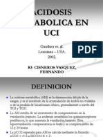 Acidosis Metabolica en Uci