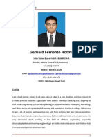 Gerhard Fernanto Hotma: Curriculum Vitae