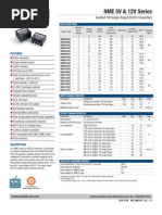 NME 5V & 12V Series: Isolated 1W Single Output DC/DC Converters