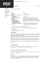 Programación Dinámica - Desarrollo en SAP
