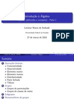 Introd Algebra - Resumo 1 - Lenimar N Andrade